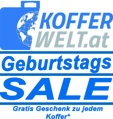 Kofferwelt.at Geburtstags SALE Gratis Geschenk zu jedem Koffer*